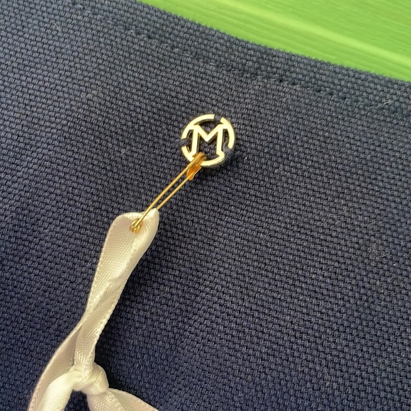 NWT Marie Oliver Navy Cotton Dress with Buttons - Picture 8 of 13